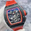 Orologi da polso Richarmilles Tourbillon Orologi da polso tattici Orologi RM Limitati a 88 RM011fm Midnight Fire Nero Ceramicside Ntpt Materiale Meccanico automatico HBWE