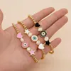 Strand Go2boho Bracciale con perle grandi a stella a cinque punte intarsiate in stile bohémien semplice e transfrontaliero per donna