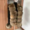 Women's Fur Faux Fur Women's Fashion Real fur Knitted Cardigan Fur Coat Plus Knitted Sweater Cardigan Spring and Autumn Jacke L230920