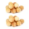 السنانير قضبان 4X Cedar Wood Wood Balls Lavender طارد الملابس درج الملابس 271h