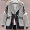 Women's Fur Fausse fourrure automne hiver veste en cuir femmes fausse fourrure manteau à manches longues Vintage Streetwear marque de luxe épaissi fourrure vestes boutons nouveau L230920