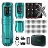 Tätowiermaschine T Rex Wireless Kit Rotaty Battery Pen mit tragbarem Netzteil 2400 mAh Patronennadeln RL RM Supplies 230920