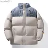 Women's Down Parkas Men's Winter Warm Windproof Jacket Campus Youth Fashion Padded Jacket Classic Standing Collar Dual Color Bread Jacket 4XL L230920