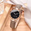 Wristwatches Top Style Fashion Women's Luxury Leather Band Analog Quartz WristWatch Ladies Watch Women Dress Black Clock