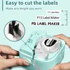 Labelmakers - Labelmaker P12 met plastic tape, draagbare BT-labelmaker ondersteunt afdrukken in kleur