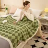 Filtar 2023 Ny Teddy Plush DeHaired Angora Bed Sheet Thicked Warm Jacquard Filt Flannel Single Double Nap Layer 230920