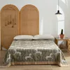 Couvertures Lettre Fleur Couverture en coton Couvre-lit sur les canapés-lits 200 * 230 150 * 200 Haute Qualité 230920