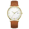 Rose Gold Mens kwarc zegarki modne zegarek Color5