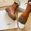 Women Boots Designer Boots kurze Stiefel hohe Leder Winter Schneestiefel Oxford Bottom Winter Stiefel 4,5 cm