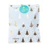 Envoltório de presente 12-48 pcs Folha de ouro Árvore de Natal Kraft Sacos de papel Papai Noel Neve Feriado Favor Saco Dourado Doces Biscoito Embrulho