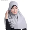 Women's Cape Womens Ice Silk Diamond Muslim Islamic Arabic Scarf Hijab Islam Kläder Mellanöstern Worship Service L230920