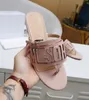 Luxury Fashion Designer Sandals Women Summer fashion Genuine leather Casual shoes Top quality brands slides Beach Flip-flops Flat Lady Slippers holiday Moccasin