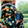 Sport Gym Leggings Women Colorful Dot Printed Yoga Pants High Maist Fitness Female Leggin Spandex Running Training Tights