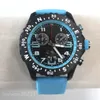 디자이너 시계 Montre Mens Watch endurance Pro Avenger 크로노 그래프 44mm 쿼츠 시계 고품질 다중 색상 고무 스트랩 남성 시계 유리 손목 시계