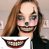 Overige Tatoeagebenodigdheden 1 Stuks Halloween PVC Tattoo Stickers Horror Lippen DIY Stickers Grote Mond Tatoeages Waterdicht Grappig Make-up Glimlach Lip Beauty Tool 230919