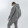 Survêtements pour hommes 2023 Costume de sport Sweat à capuche et pantalons de survêtement 2PCS SET Mode imprimé Automne Hiver Causual Épaissir