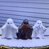 Figuras decorativas 30-35 mm Piedra natural Fantasma de Halloween Cristal curativo Talla de cuarzo Pequeños adornos Decoración del hogar Artesanía Decoración