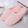 Slippers Mannen Vrouwen Pluche Huis Warme Zachte Platte Schoenen Thuis Indoor Schoenen Snoep Kleur Herfst Winter 2023 Schoen Meisjes