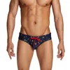 Homens Swimwear Verão Europeu e Americano Shorts de Natação Esportes Praia Surf Impressão Sexy Cintura Baixa Quick Dry Mens Lace-Up Swim