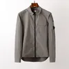 Jaqueta casual masculina de marca de alta qualidade, fina, casual, manga comprida, lapela, cardigan com zíper, jaqueta cp