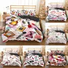 Homesky Makeup Lipstick Luxury Bedding Set Cosmetic Pink duvet Cover Girls Women Bed Set Home Textiles Bedclothes 3 4st 201127276R