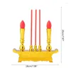 Candle Holders Buddhist Altar Electric LED Light Powered Simulation Incense For BURNER Chinese Year D Drop