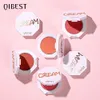 Blush Qi 6 Färg Blush Makeup Palette Red Rouge varaktiga Natural Cream Cheek Contour Blusher Korean Comsmetic Cheek Tint Face Blush 230919