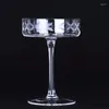 Wine Glasses Europe Flat Classic Cocktail Glass Lead Free Crystal Crosscut Dried Martini Cup Margaret Goblet