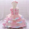 Sukienki dla dziewczynek 2PCS Tutu Born chrzest księżniczki