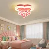 Lampes suspendues coeur lumières pour filles chambre mignon LED chambre lumière mariage princesse lampe enfants bébé fille