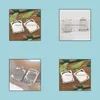 Smyckesinställningar 15st Sier Tone Picture Frame Charm H3395 Drop Delivery DHGARDEN OTH9Q