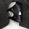 Accesorios de disfraces Nuevos hombres de moda Máscaras de PU Juegos de fiesta para adultos sexy Máscara con capucha Cosplay Club nocturno Cara elegante Juego de roles gay Traje de cubierta para la cabeza