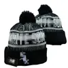 Tvillingar Beanies Cap Minnesota Wool Warm Sport Knit Hat Hockey North American Team Randeline USA College Cuffed Pom Hats Män kvinnor