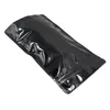 15x23 cm Ziplock Sac De Papier D'aluminium Thermoscellé Noir Pur Mylar Feuille Sac D'emballage Pochette À Fermeture Éclair Pour Le Stockage Des Aliments De Fleurs De Thé 20 pcs Lot286D