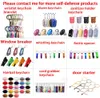 Various Types Defense Key chains 20ml Defense Keychains Cat Keychain Flashlight Key Knife Window breaker 30 Styles+