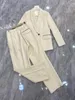 Womens Suits Blazers Avustralya Pamuk Forması Günlük Stil Eşleştirme Pantolon Suit 230920