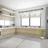 Zasłona sprężyna rumianek eukaliptusowa kuchnia mała tiulowy tiulowy krótki sypialnia salon wystrój domu Drapy Drape
