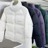 Women's Down Parkas Autumn Winter New Men's Stand Collar Light Down Jacket Korean Fashion Oversize Warm Thick Coat White Orange Green Black L230920