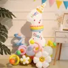 Other Event Party Supplies Boy Girl Colorful White 1 2 3 4 5 6 7 8 9 0 Number Pastel Balloon Column Kit First One Year Birthday Decoration 100 Days 230919