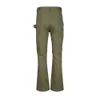 High Street Trendy Brand Washed and Damaged Army Green Jeans Micro Flare Woodcutting Pantsilnk