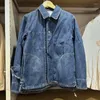 Vestes pour femmes Vintage Denim Bleu Couleur Coton Manteau Automne Manches Complètes Oversize Lâche Tenue Décontractée Vêtements De Rue
