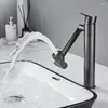 Rubinetti per lavandino del bagno Rubinetto girevole a 1080 ° Miscelatore per montaggio su piano Rubinetto per acqua a prova di spruzzi Soffione doccia Rubinetteria idraulica per accessori