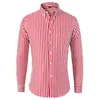 Men s T Shirts Plus Size 5XL M Korean Long Sleeve Striped Shirts Men Clothing 2023 Simple Slim Fit Business Casual Office Blouse Homme 230920