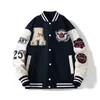 Mens Jackets American Letter Towel Embroidered Jacket Coat Y2K Street HipHop Retro Baseball Uniform Couple Casual Bomber Tops 230920