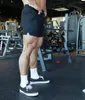 Shorts pour hommes Hommes Entraînement Fitness Respirant Jogger Entraînement Gymnases Bodybuilding Séchage rapide Courir Squat profond Coton Noir