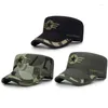 Basker utomhus kamouflage hatt sol hattar armé militär mössa mode snapback baseball mössor unisex platt topp