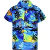 Remera Hawaiana Para Hombre Informal A La Moda Con Botones Estampado Hawaiano Men's Casual Shirts279c