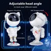 Nyhetsartiklar Galaxy Space Star Projector Starry Sky Night Light Astronaut Lamp Home Room Decor Decoration Bedroom Decorative Luminaires Gift 230919