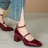 Dress Shoes Fashion Women's Shoes Mary Jane Style Ladies Shoes Low Heel Shallow Mouth Round Toe Solid Color Women's Shoes Party Shoes 230920