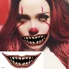 Overige Tatoeagebenodigdheden 1 Stuks Halloween PVC Tattoo Stickers Horror Lippen DIY Stickers Grote Mond Tatoeages Waterdicht Grappig Make-up Glimlach Lip Beauty Tool 230919